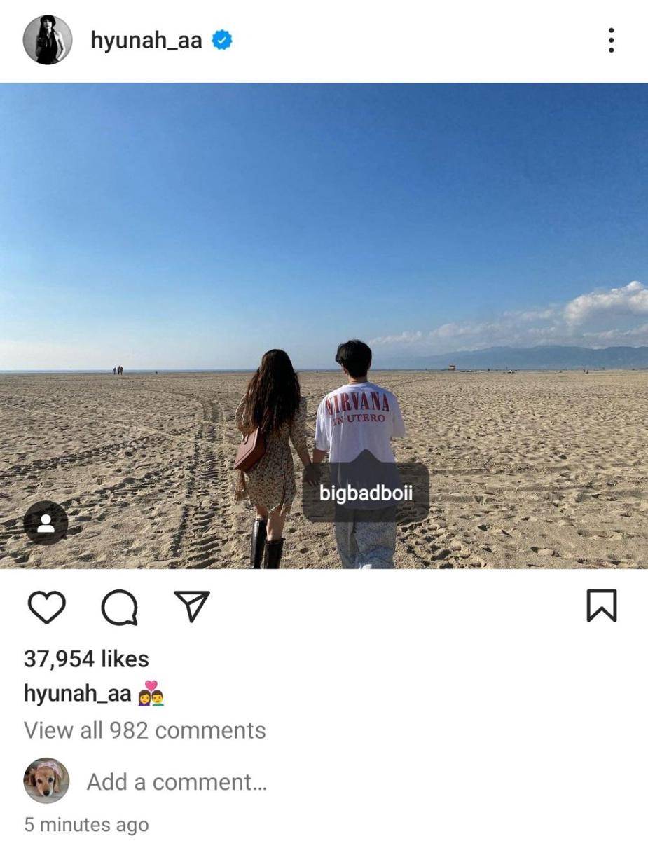 Hyuna dan Junhyung (instagram.com/hyunah_aa)