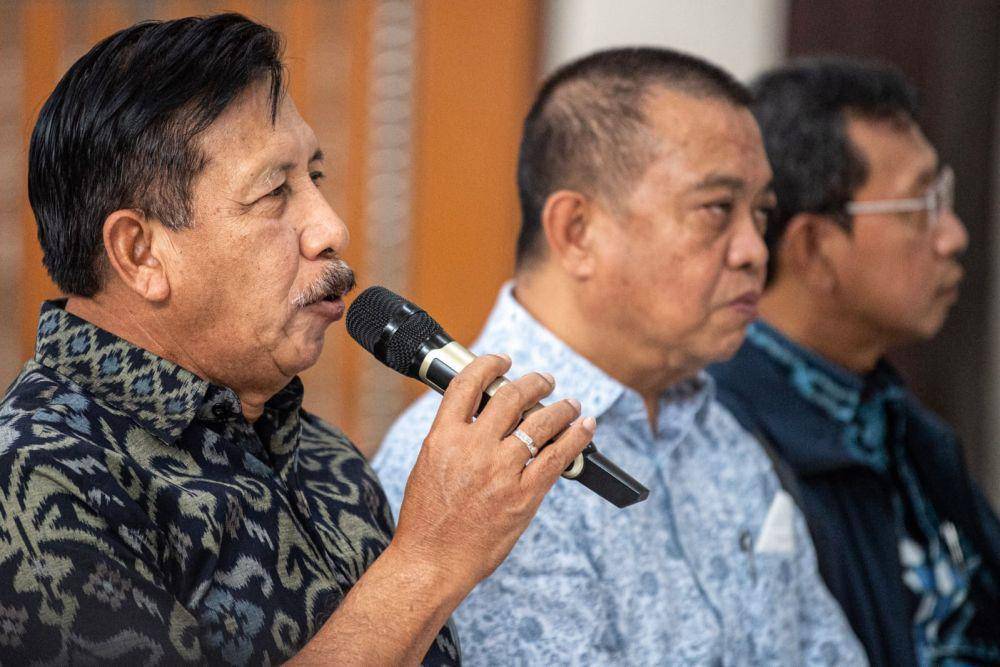Mantan Komisaris PTBA Laksamana (Purn) Agus Suhartono. ANTARA FOTO/NOVA WAHYUDI