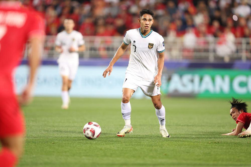 Potret Marselino Ferdinan saat Timnas Indonesia mengalahkan Vietnam 1-0 di Grup D Piala Asia 2023, Jumat (19/1/2024). (Dok. PSSI).