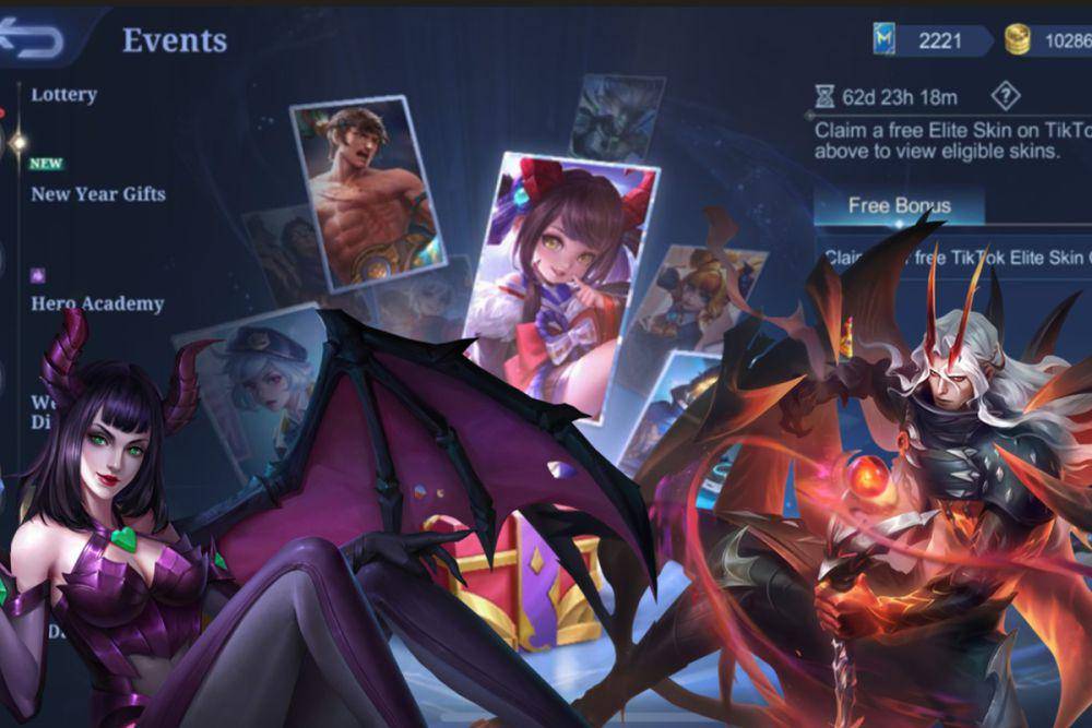 Event bagi-bagi skin gratis di bulan Januari. (dok. Moonton/Mobile Legends)