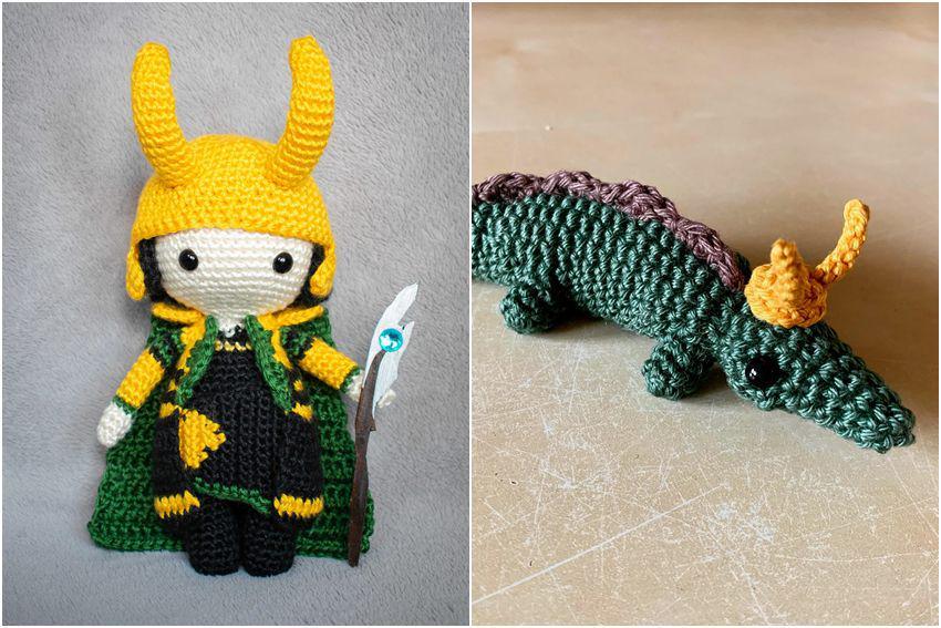 8 Potret Rajutan Tangan Bentuk Loki, Kesukaannya Siapa Ini?