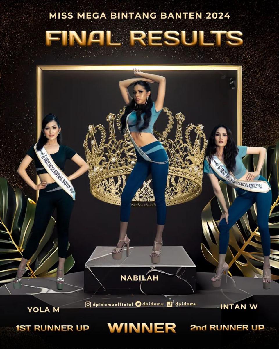 Hasil Akhir Miss Mega Bintang Banten 2024 (instagram.com/dpidamuofficial)