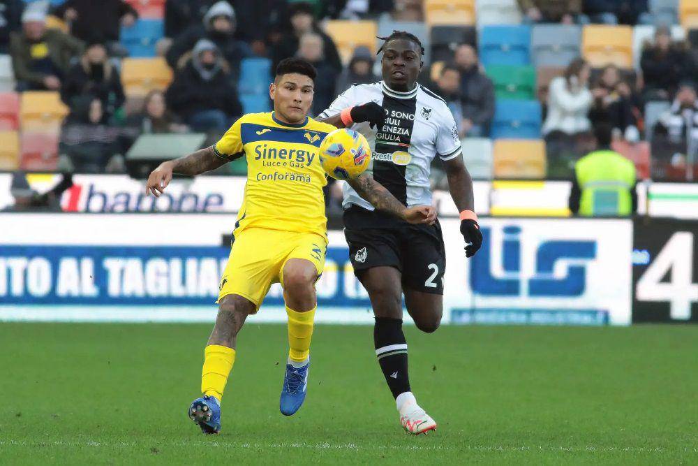 Udinese melawan Hellas Verona di Serie A 2023/2024. (legaseriea.it)