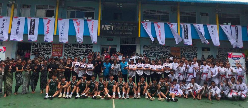 Road show Honda DBL di SMA Methodist Tanjung Morawa (Dok. IDN Times)