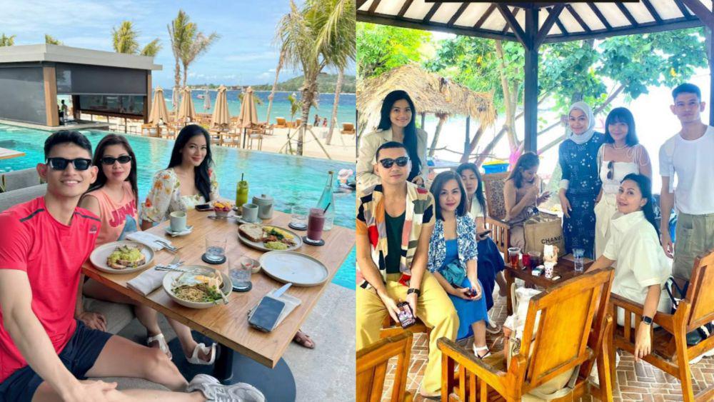 8 Potret Titi Kamal Liburan Bareng Bestie di Gili Meno
