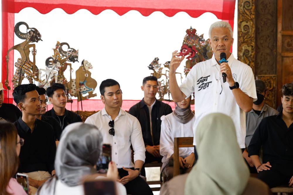 Bertemu Milenial di Ponorogo, Ganjar Janji Sediakan Internet Gratis