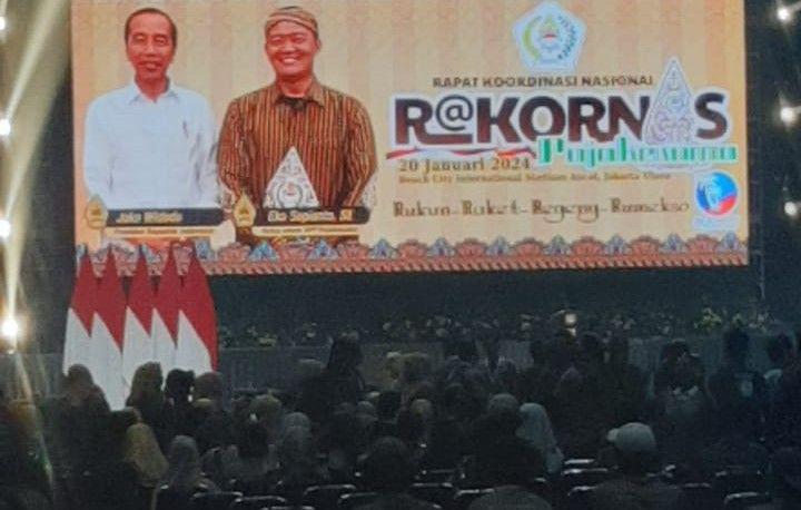 Hadiri Rakornas Relawan, Jokowi Ajak Rawat Kerukunan dan Kebudayaan