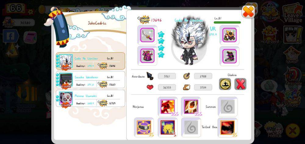 Code No Limiter (dok. ninjaheroesnewera/Ninja Heroes New Era)