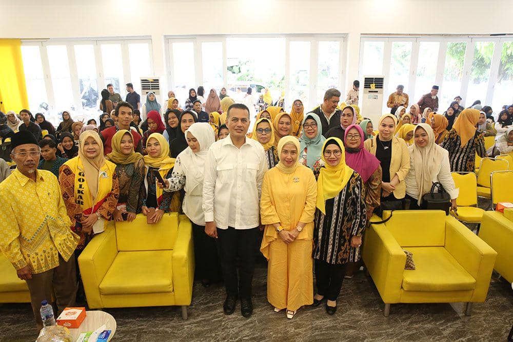 Ijeck menghadiri acara Dialog Interaktif Menguntai Kata Dalam Media Sosial di Balik Undang-Undang ITE di Kantor DPD Partai Golkar Sumut, Jumat (19/1/2024). (Dok. IDN Times)