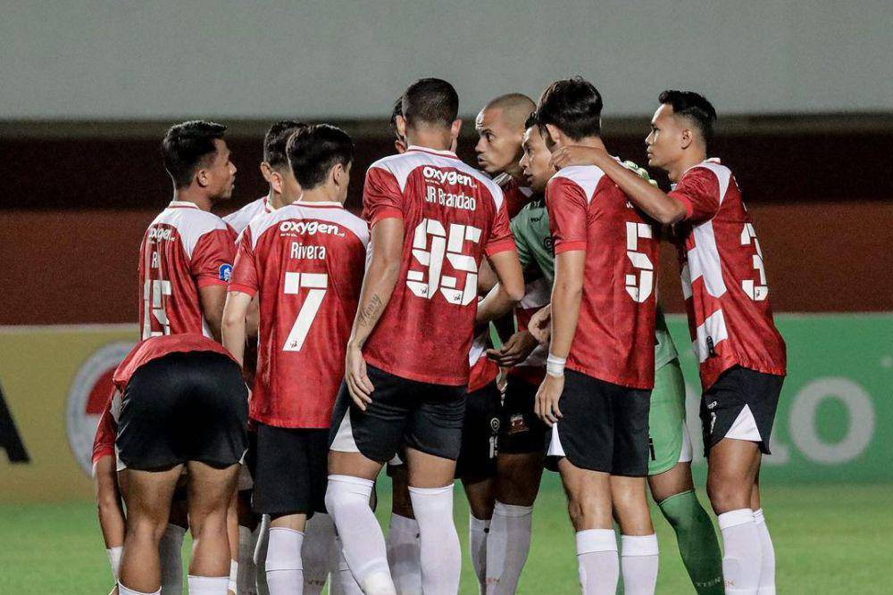 Madura United saat menghadapi RANS Nusantara di Liga 1 2023/2024 putaran pertama. (instagram.com/maduraunited.fc)