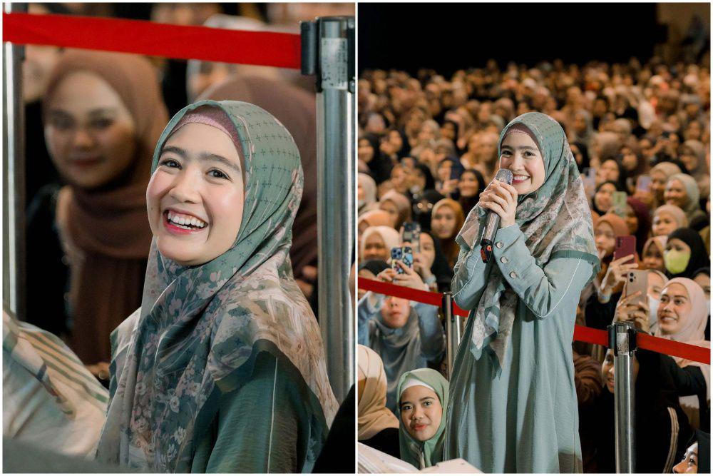 10 Potret Febby Rastanty di Sharing Time Ustadz Hanan Attaki Kloter 6