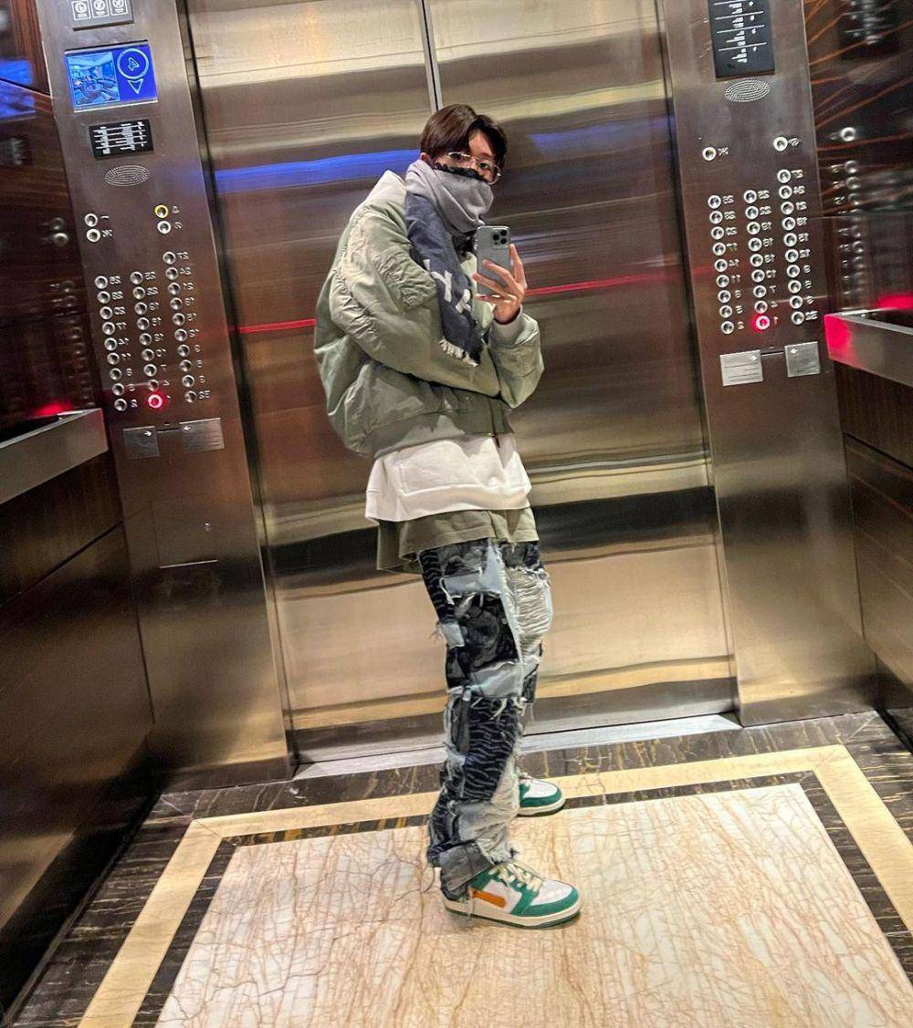 outfit pakai kacamata ala The8 SEVENTEEN (instagram.com/xuminghao_o)