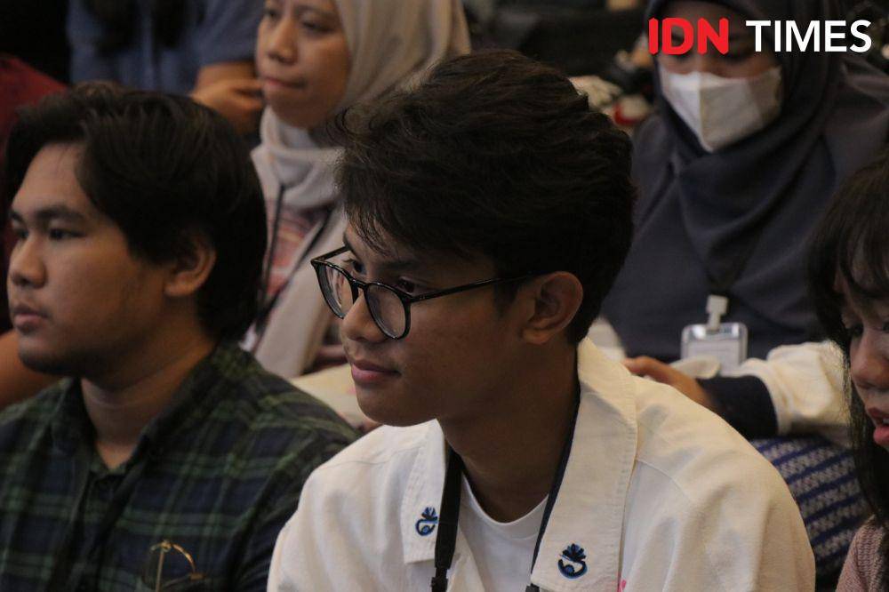 Alam Ganjar ikut acara Nobar Debat Cawapres IDN Times pada Minggu (21/1/2024). (IDN Times/Naufal Fathahillah)