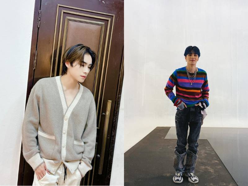 padu padan knitwear ala Xiaojun WayV (instagram.com/djxiao_888)