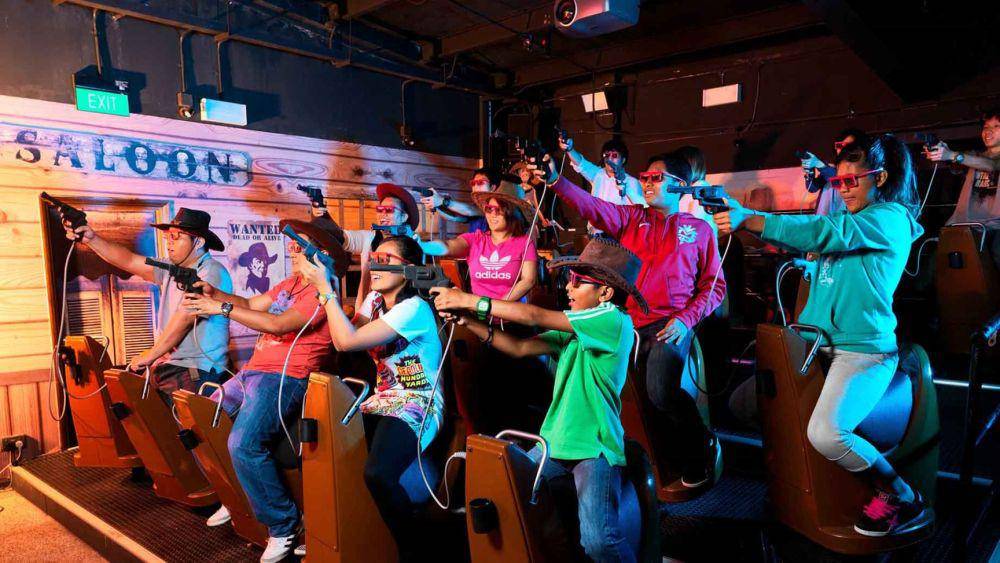 Game tembak-menembak di Sentosa 4D AdventureLand Singapore (dok. sentosa.com)