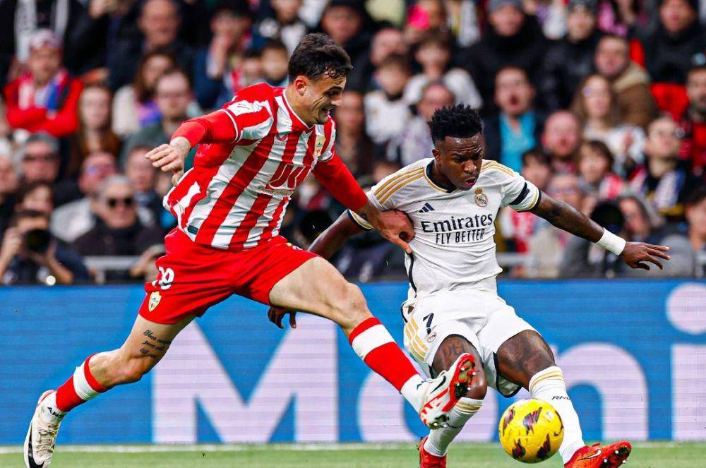 Potret duel Real Madrid vs Almeria, Minggu (21/1/2024). (Twitter/@realmadriden).