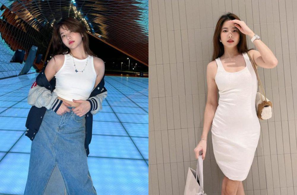 9 Inspirasi Outfit Sleeveless Style ala Fon Sananthachat, Anti Gerah!