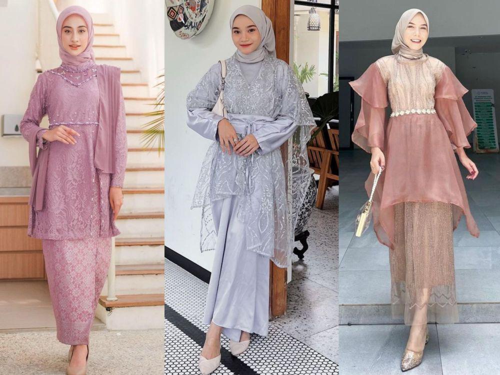 9 Gaya Outfit Wisuda Bahan Brukat dengan Nuansa Kalem ala Selebgram!