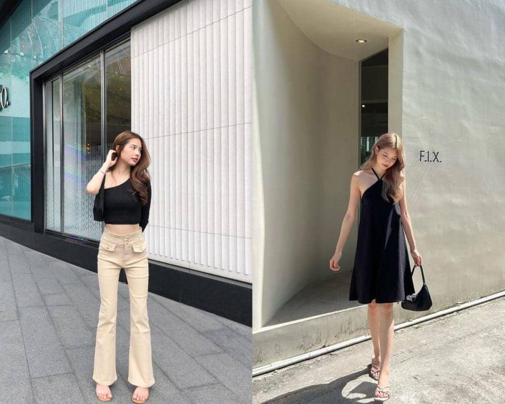 10 OOTD Nuansa Hitam ala Ice Chawanya yang Elegan dan Modis