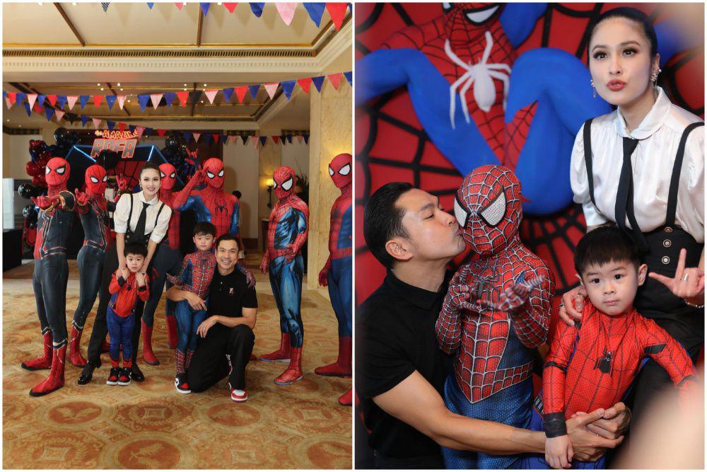 10 Potret Sandra Dewi Rayakan Ultah Ke-6 Raphael, Bertema Spider-Man