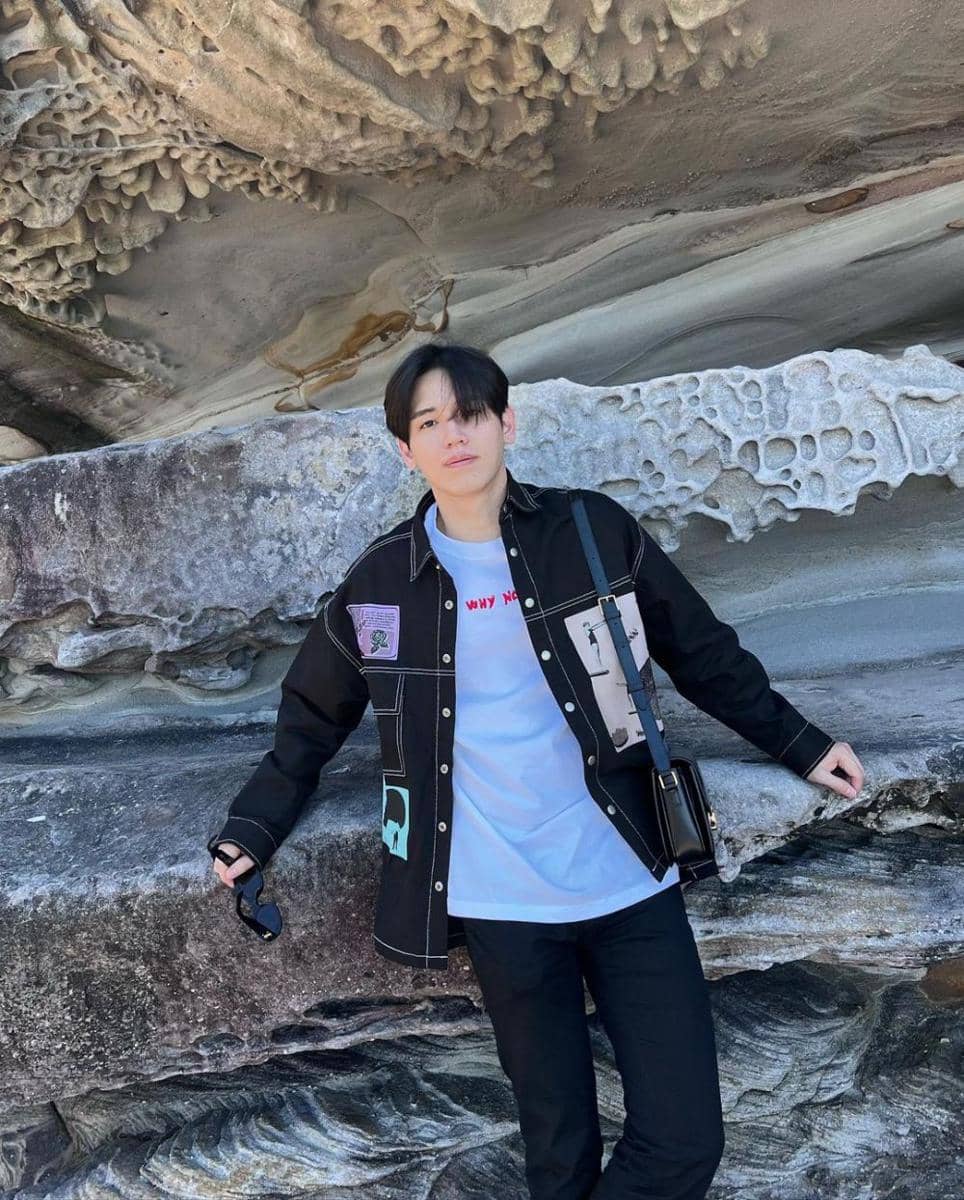 padu padan outer ala New Thitipoom (instagram.com/newwiee)