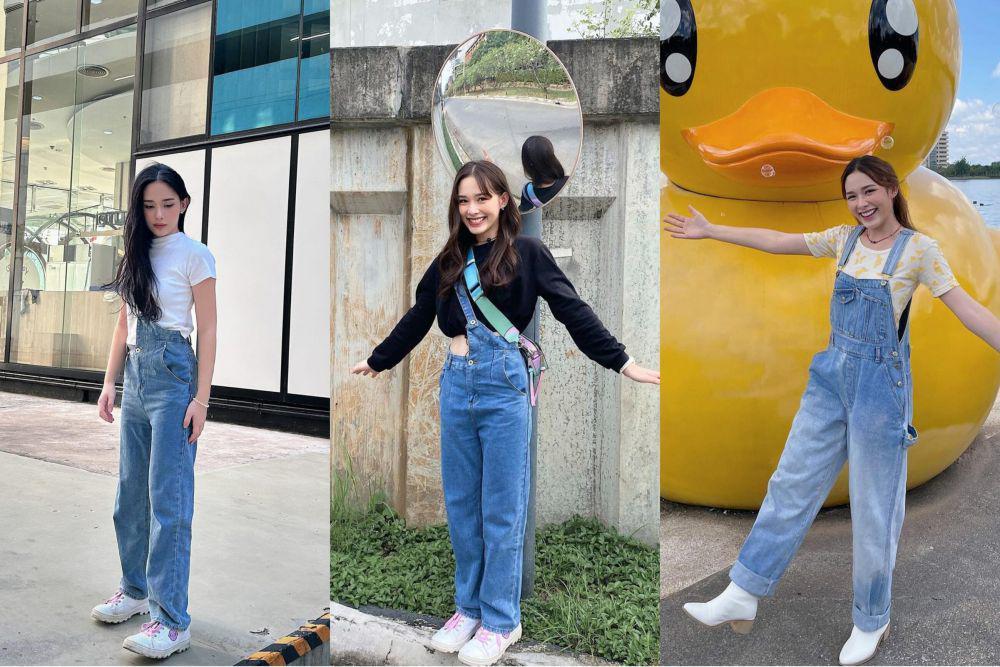 7 Ide Padu Padan Overall ala Namfah Thunyaphat, Super Cute!