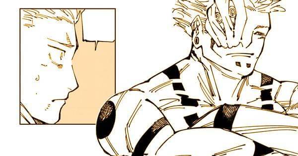 Yuji terkejut saat Sukuna merenung ( Dok. Shueisha / Jujutsu Kaisen )