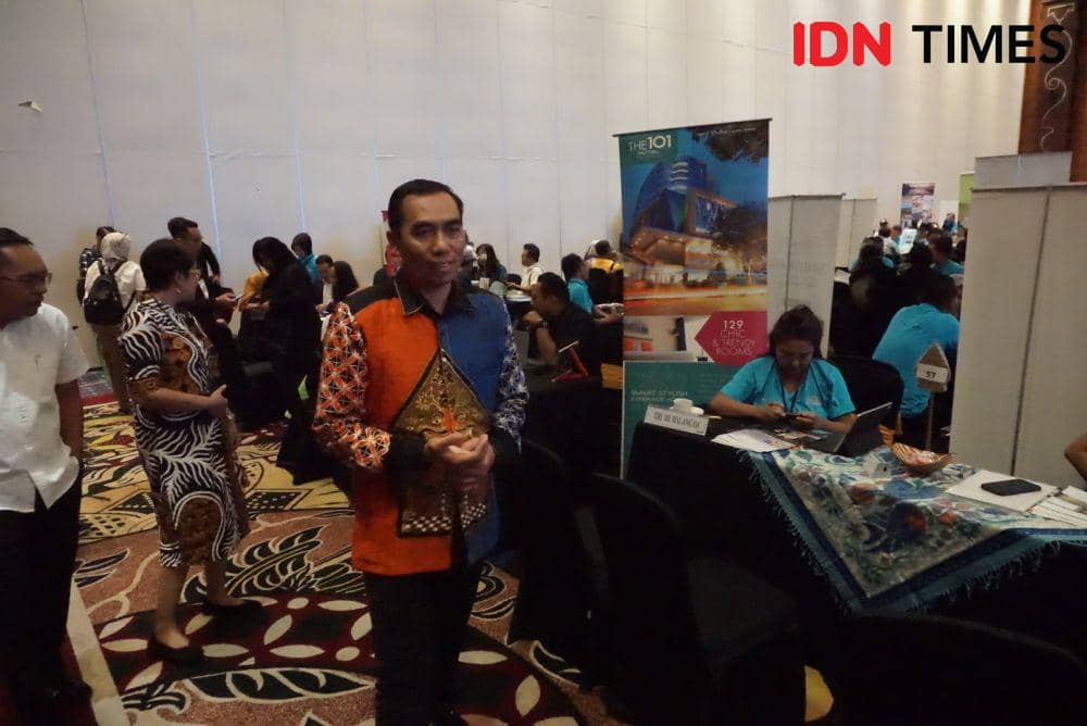 Jogja Business Matching (JBM) 2024 di Grand Ballroom Sahid Raya Hotel Yogyakarta, Selasa (23/1/2024). (IDN Times/Herlambang Jati Kusumo)