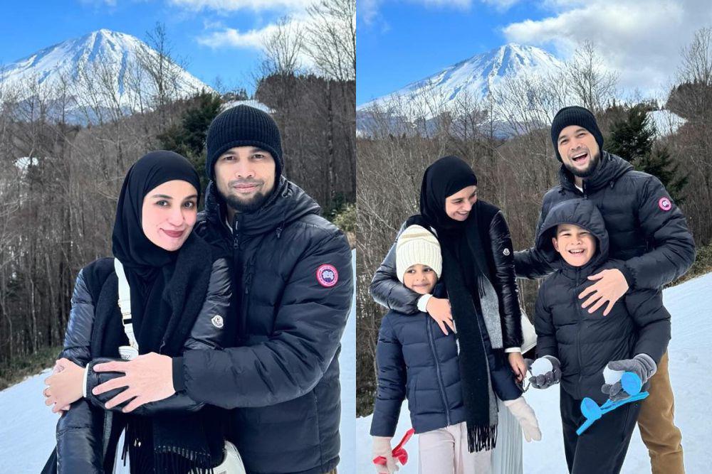 7 Potret Keluarga Teuku Wisnu dan Shireen Sungkar di Jepang, Hangat!