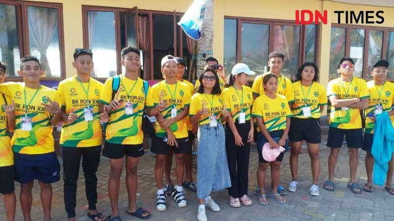 Atlet putra dan putri renang OWS Kaltim saat mengikuti kejurnas di WBL (IDN Times/Ervan)