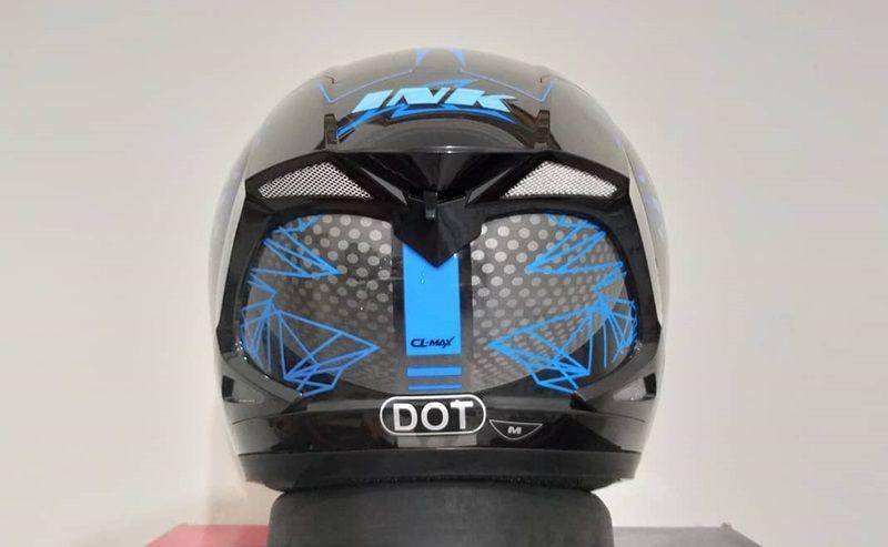 potret tampak belakang helm INK ori (facebook.com/Bangsa Helm)