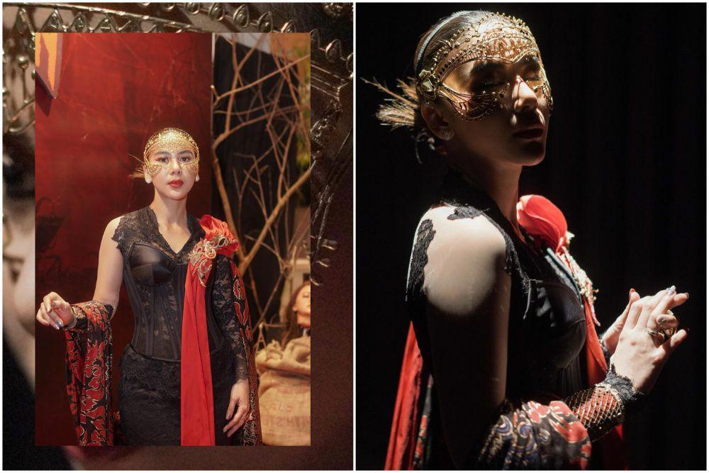 10 Potret Adinda Thomas di Gala Premiere Film Pemukiman Setan