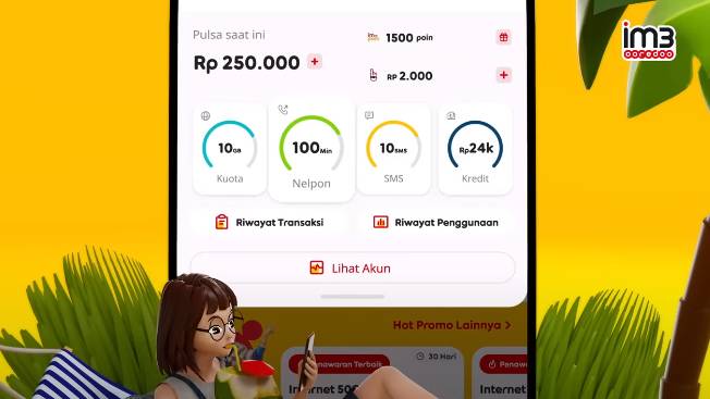 ilustrasi aplikasi MyIM3 (Google Play Store/MyIM3)