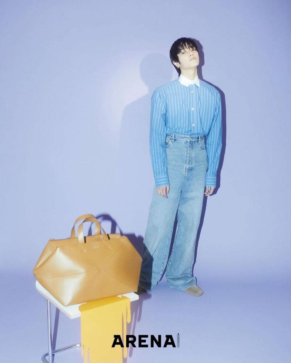 padu padan celana jeans ala Taeyong NCT (instagram.com/taeoxo_nct)
