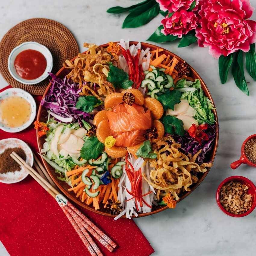 Ilustrasi yu sheng (instagram.com/asianfoodnetwork)
