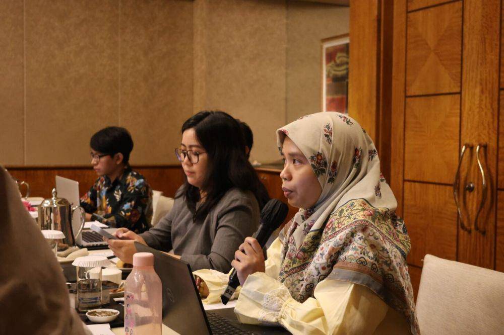 Sri Noor Chalidah pada acara Media Briefing Koalisi Sistem Pangan Lestari, Rabu (24/1/2024) (dok. Humas Koalisi Sistem Pangan Lestari)
