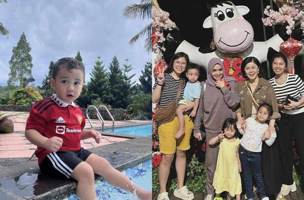 potret Cipung healing ke villa milik Mami Toko (Instagram.com/rieta_amilia)