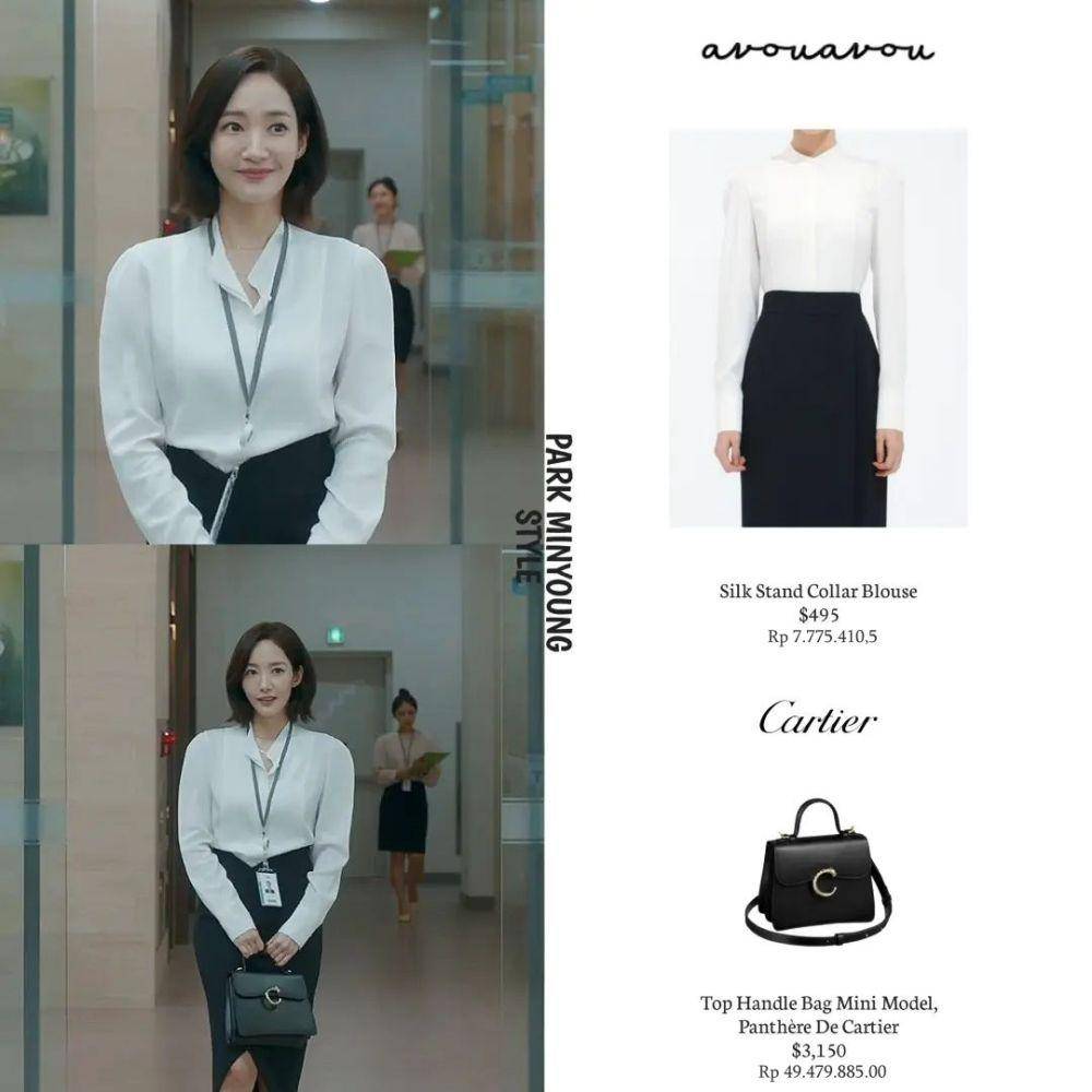 Harga outfit Park Min Young sebagai Kang Ji Won di Marry My Husband (Instagram.com/parkminyoung.style)