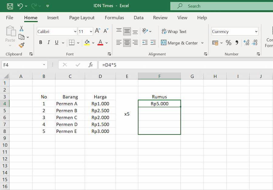 ilustrasi copy rumus Excel (IDN Times/Laili)