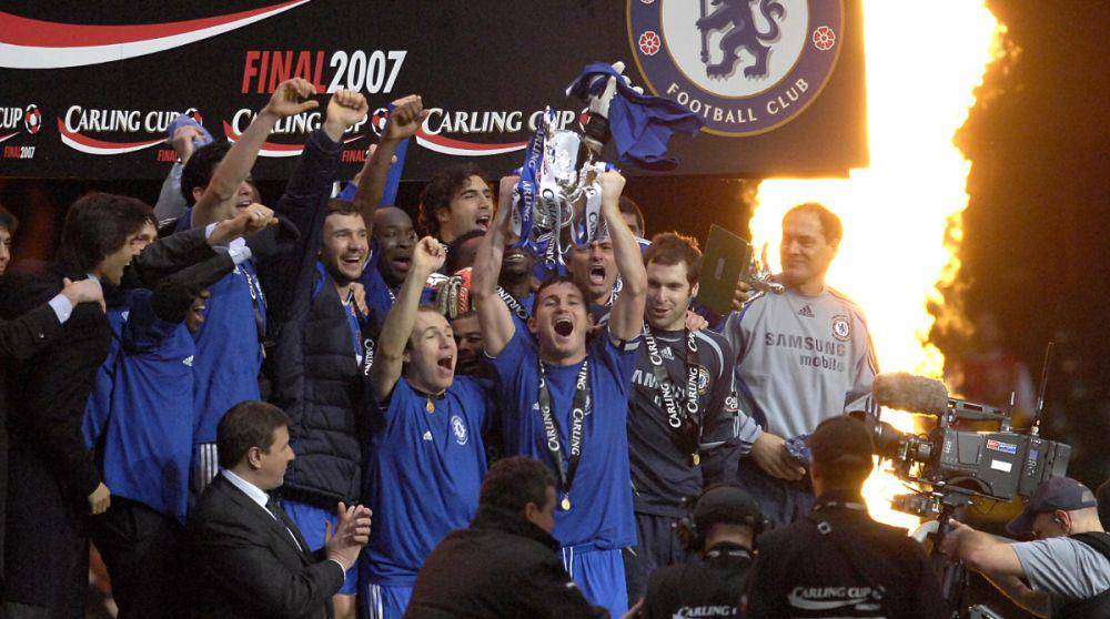 Chelsea saat menjuarai Piala Liga Inggris 2006/2007. (twitter.com/ChelseaFC)