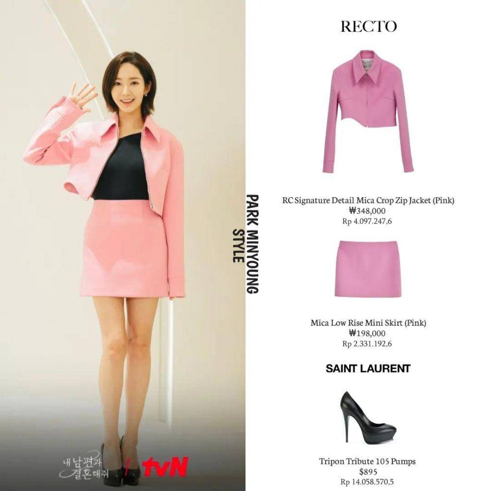 Harga outfit Park Min Young sebagai Kang Ji Won di Marry My Husband (Instagram.com/parkminyoung.style)