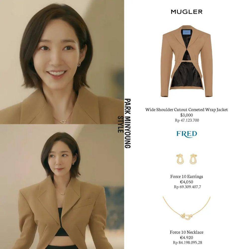 Harga outfit Park Min Young sebagai Kang Ji Won di Marry My Husband (Instagram.com/parkminyoung.style)