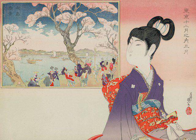 ilustrasi kimono Jepang (Unsplash/Library of Congress)