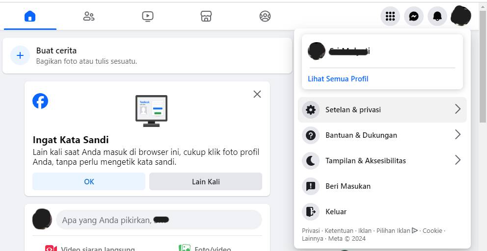 cara melihat email FB sendiri (Dok. Pribadi/Muti'ah Nur Rahmah)