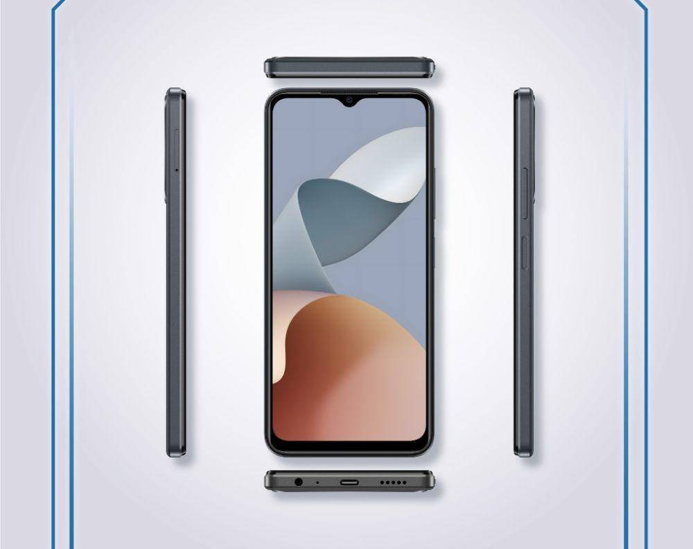tampilan sekeliling bingkai dan bagian depan ZTE Blade A54 (shopee.co.id/ZTE Official Shop)