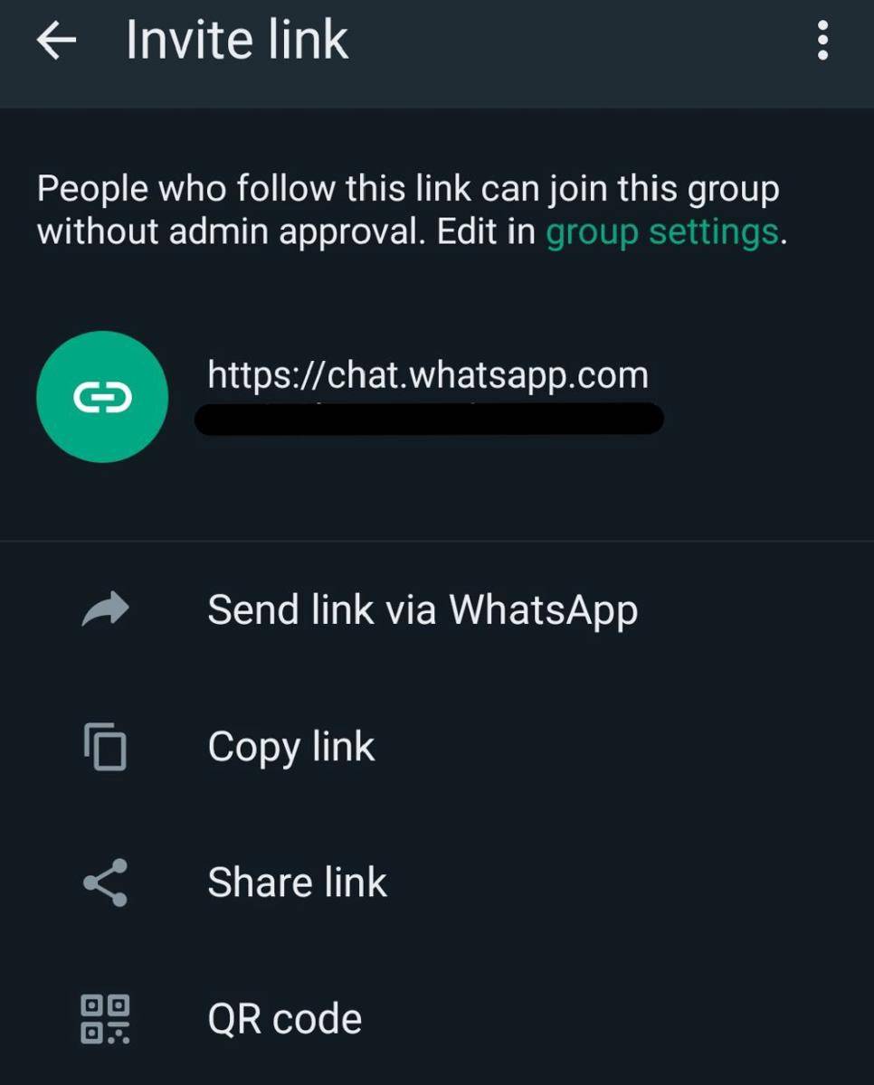 cara membagikan link grup WA (Dok. Pribadi)