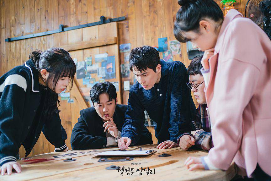 Kang Young Seok, Lee Jae Won, Bae Myung Jin, Kim A Young, dan Lee Do Hye di Welcome to Samdalri (dok. JTBC/Welcome to Samdalri)