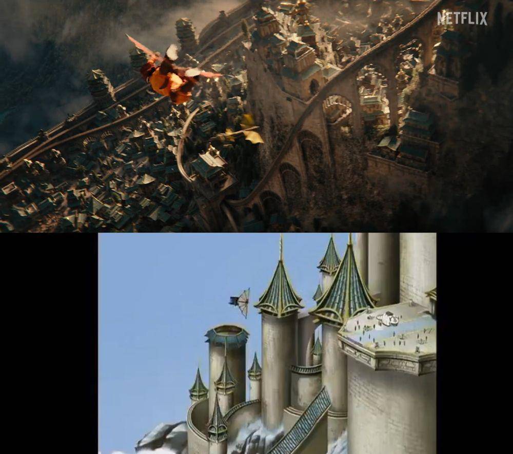 perbandingan Avatar: The Last Airbender live action di trailer vs animasi (dok. Netflix | dok. Nickelodeon)