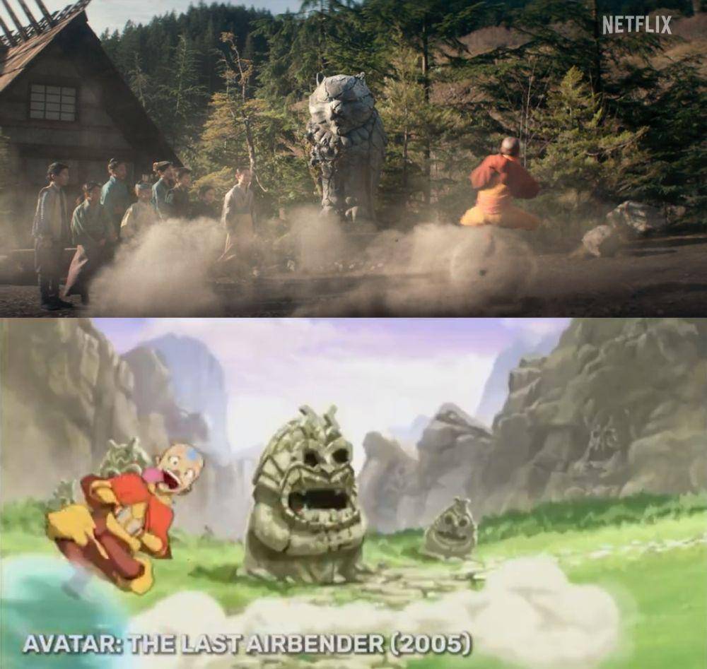 perbandingan Avatar: The Last Airbender live action di trailer vs animasi (dok. Netflix | dok. Nickelodeon)