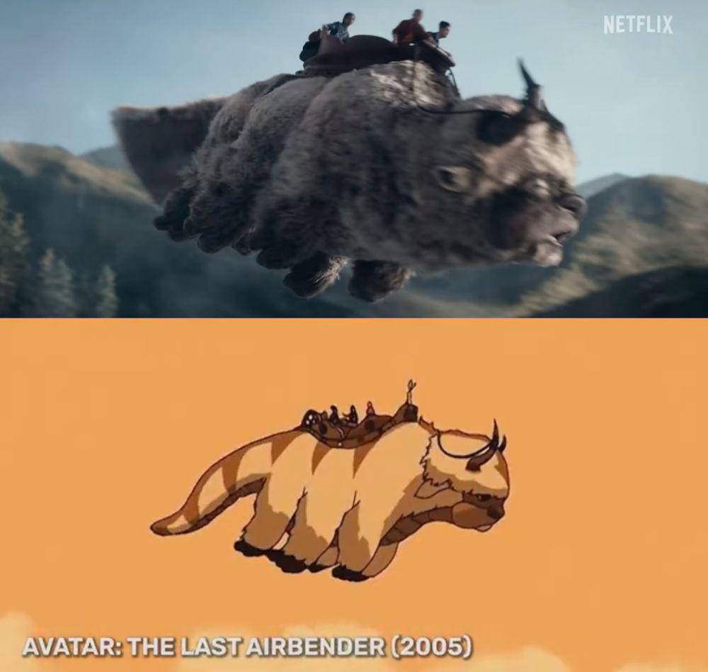 perbandingan Avatar: The Last Airbender live action di trailer vs animasi (dok. Netflix | dok. Nickelodeon)